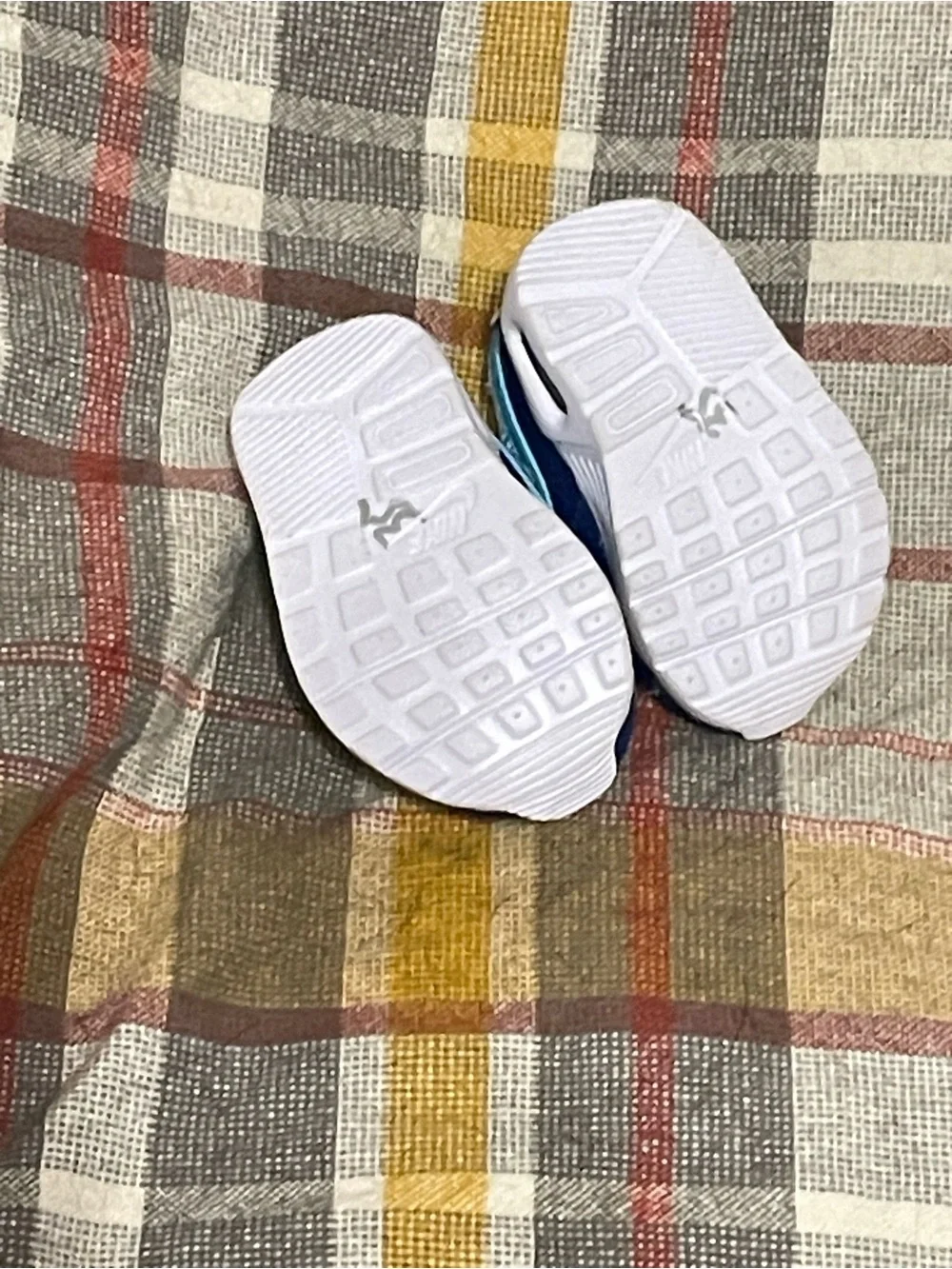 Nike Baby Walker Athletic Sneakers - White, Blue & Light Blue